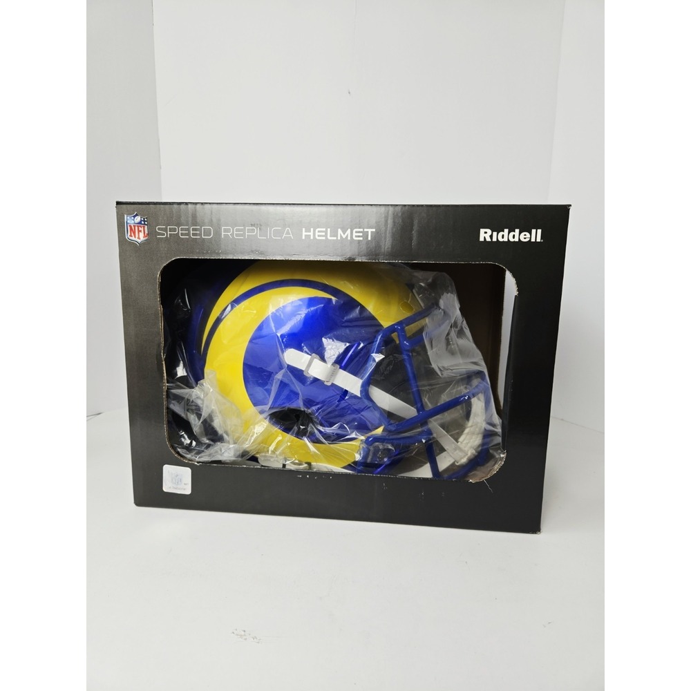 Los Angeles Rams Full Size Replica Speed Football Helmet wbox Riddell